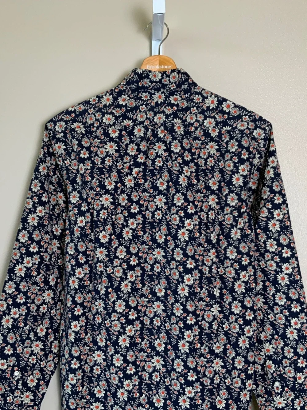 J. Crew Floral Slim Untucked Stretch Secret Wash Cotton Poplin Button Down Shirt